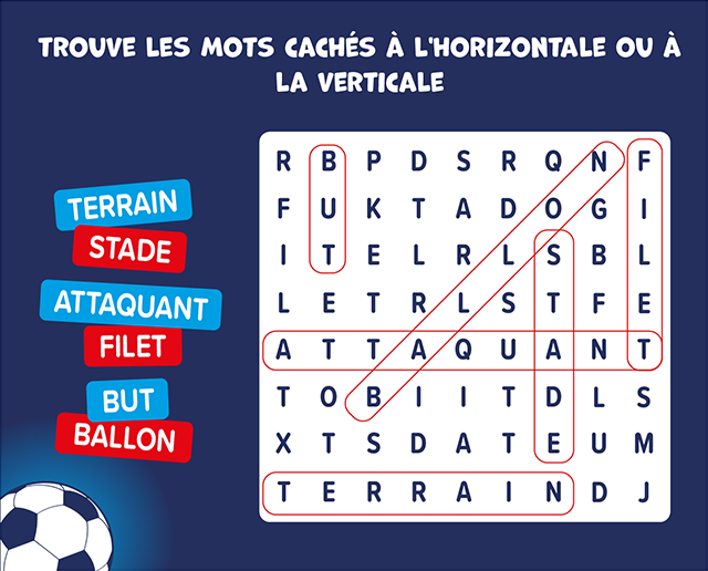Solution du jeu « MOTS MÊLÉS  »